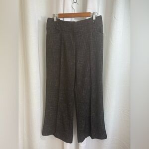 The Limited Pants Women 6 Black Tweeted Wide‎ Leg Careerwear Office Casual 0366